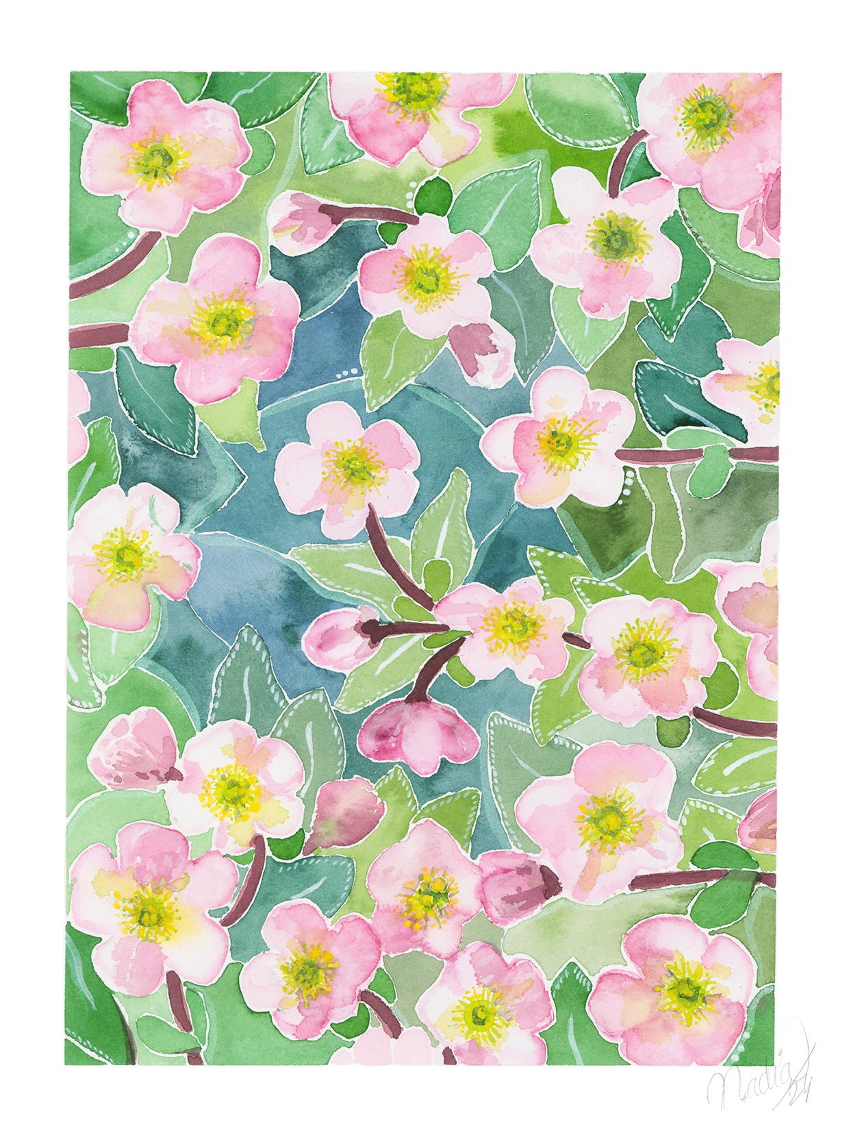 flower pattern winter